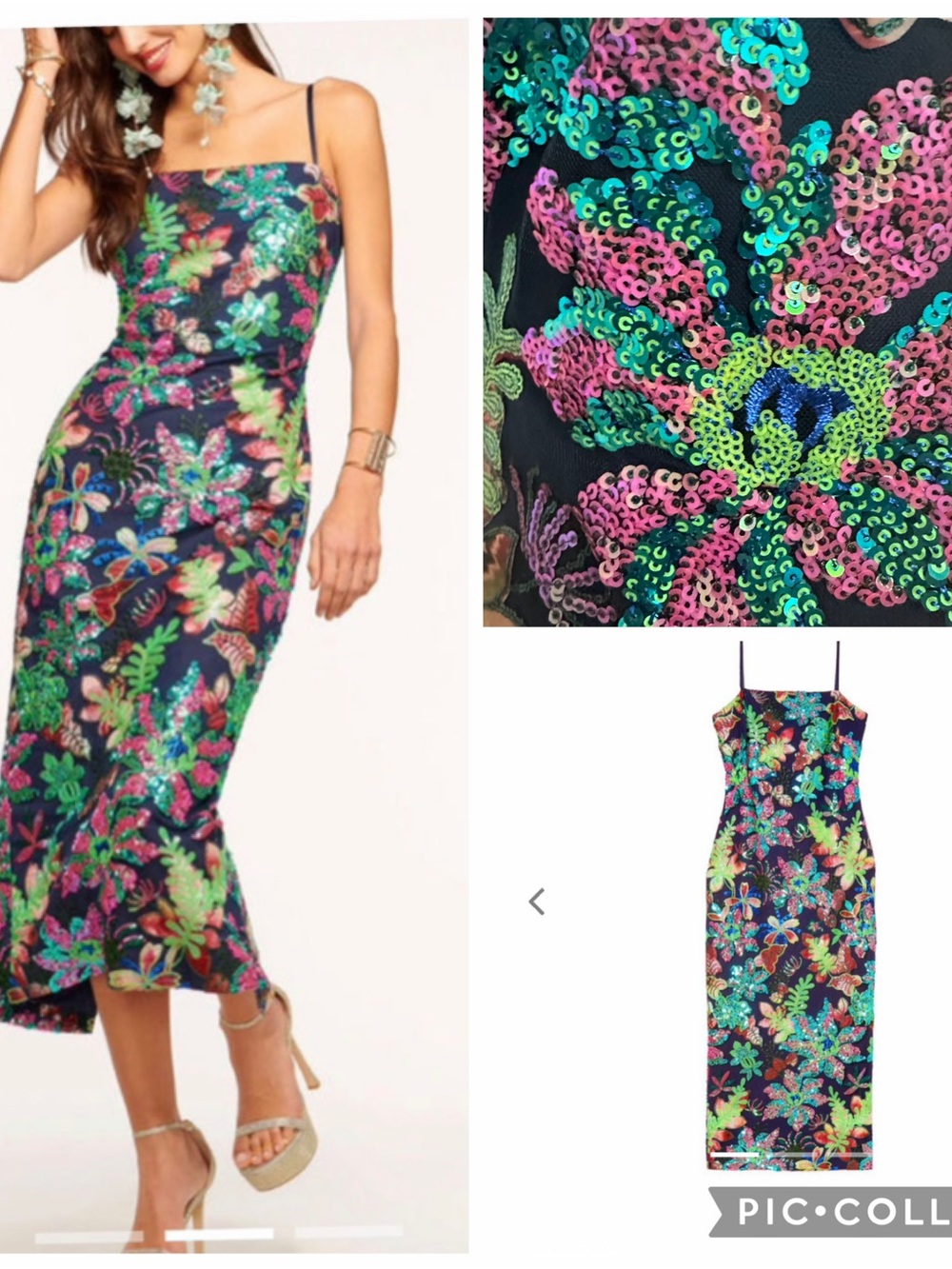 NWT RAMY BROOK Ari Sequined Midi Dress size 4
Wedding guest